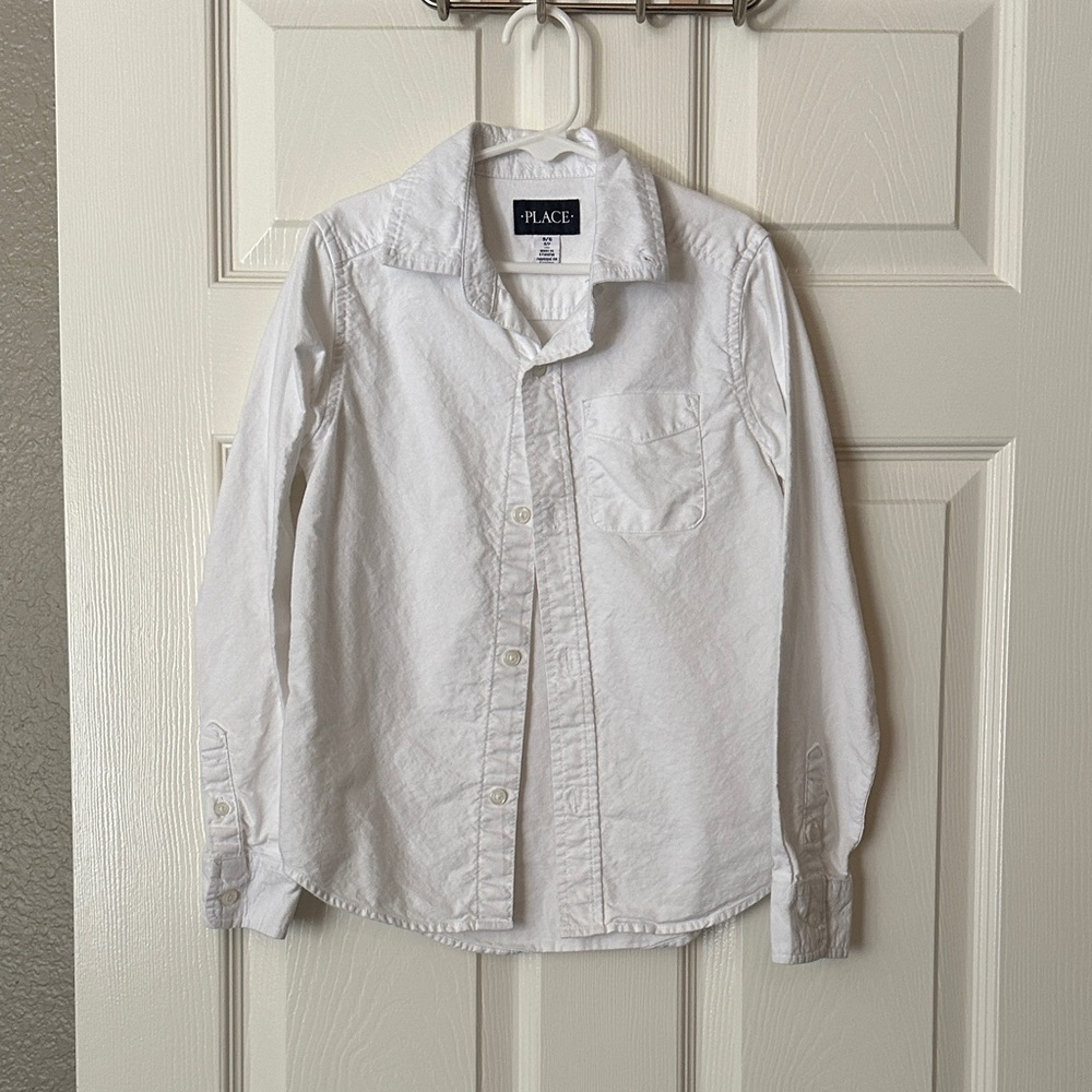 PLACE Classic White Button Down Shirt